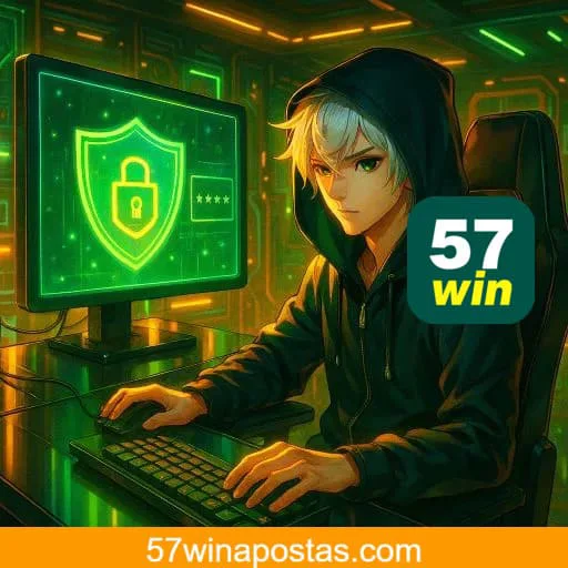 Imagem promovendo download gratuito do app 57WIN